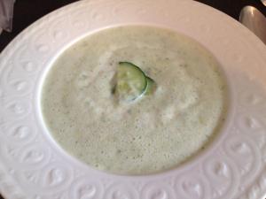 Cream of Cucumber Soup Done